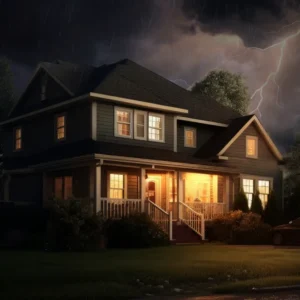 House in Storm