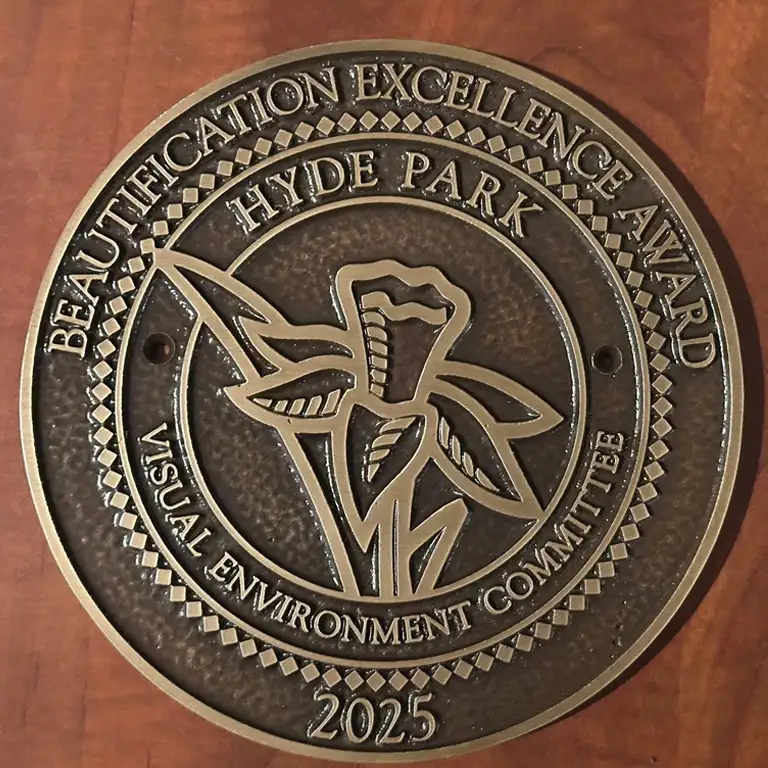 Hyde Park Visual Environment Committee's Beautification Excellence Award